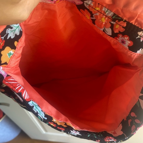 Vera Bradley Tangerine Twist Crossbody Messenger Bag Quilted Floral Colorful - Picture 7 of 12